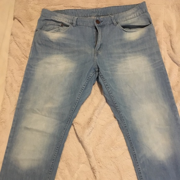 H&M Denim - H&M light stone washed denim boyfriend jeans